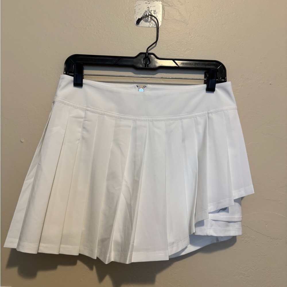 White Pleated Tennis Skirt - Picture 5 of 8
